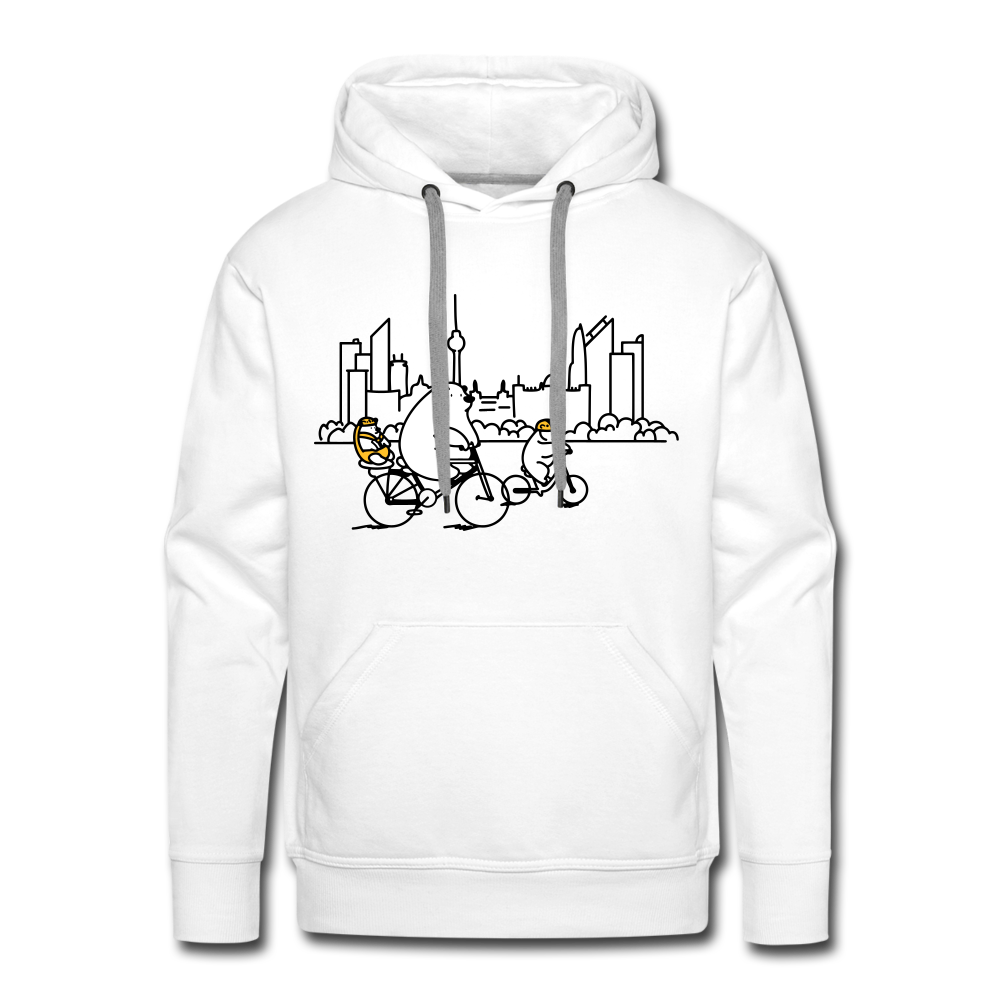 Fahrradtour Berlin - Männer Premium Hoodie - Weiß