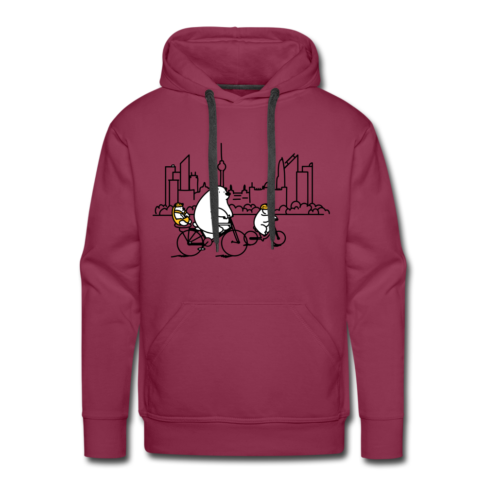 Fahrradtour Berlin - Männer Premium Hoodie - Bordeaux