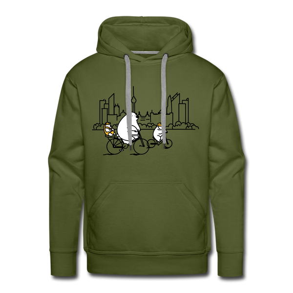 Fahrradtour Berlin - Männer Premium Hoodie - Olivgrün