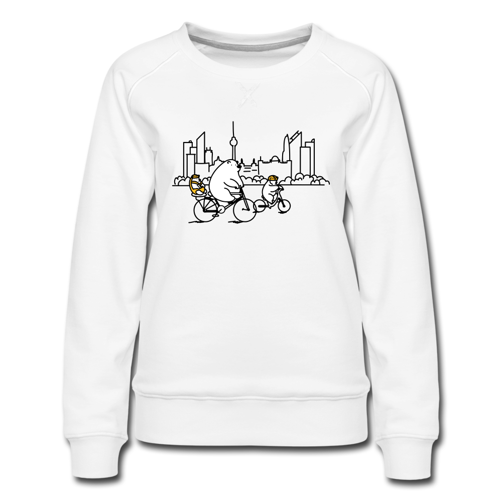 Fahrradtour Berlin - Frauen Premium Sweatshirt - Weiß