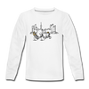 Fahrradtour Berlin - Teenager Langarmshirt - Weiß