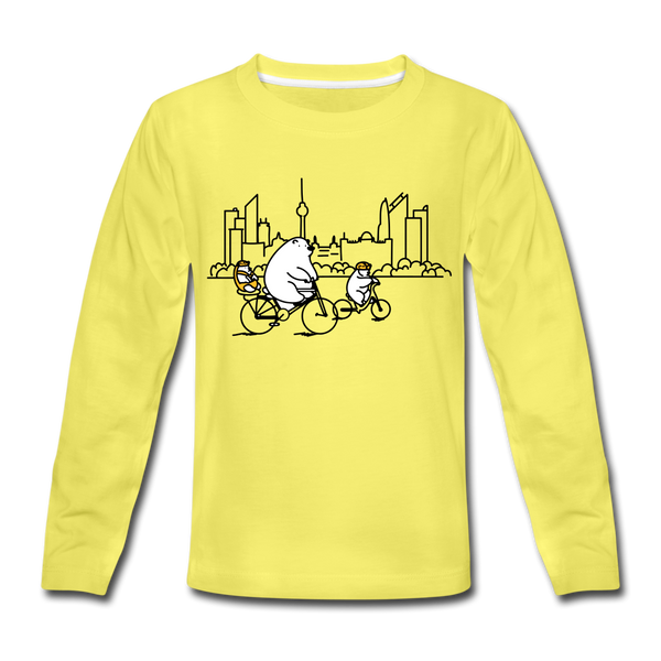 Fahrradtour Berlin - Kinder Langarmshirt - Gelb