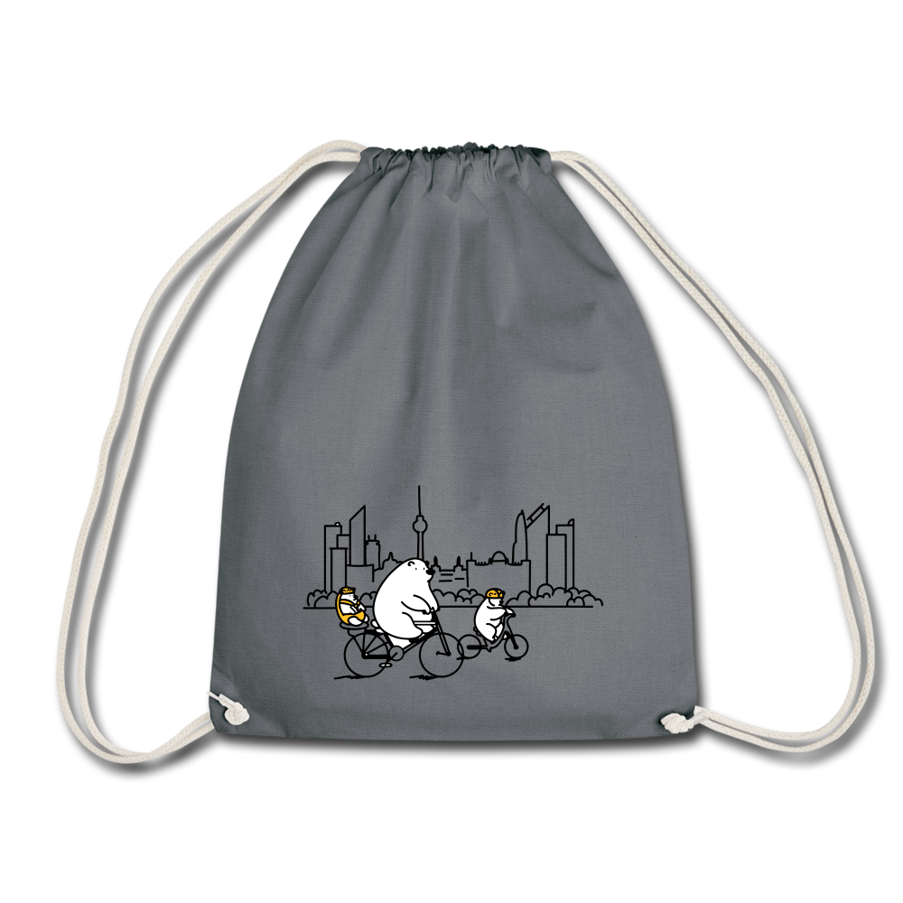 Fahrradtour Berlin - Turnbeutel - Grau