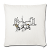 Fahrradtour Berlin - Sofakissen mit Füllung (45 x 45 cm) - Naturweiß