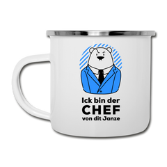 Chef - Emaille Tasse