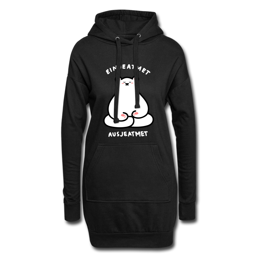 Einjeatmet - Hoodie-Kleid - Schwarz