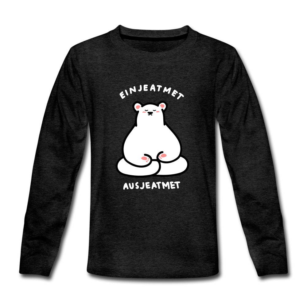 Einjeatmet - Teenager Langarmshirt - Anthrazit