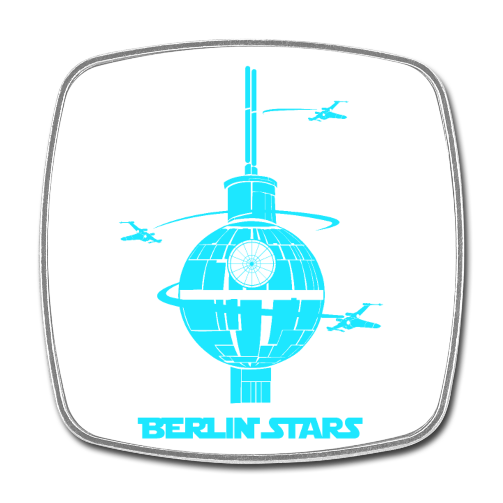Berlin Stars - Blau - Kühlschrankmagnet - Weiß