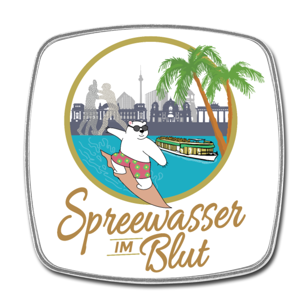 Spreewasser im Blut - Kühlschrankmagnet - Weiß