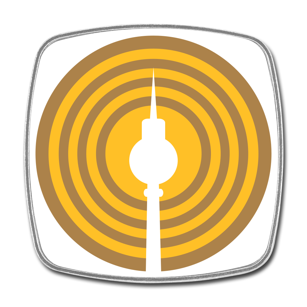 Berlin im Fokus - Kühlschrankmagnet - Weiß