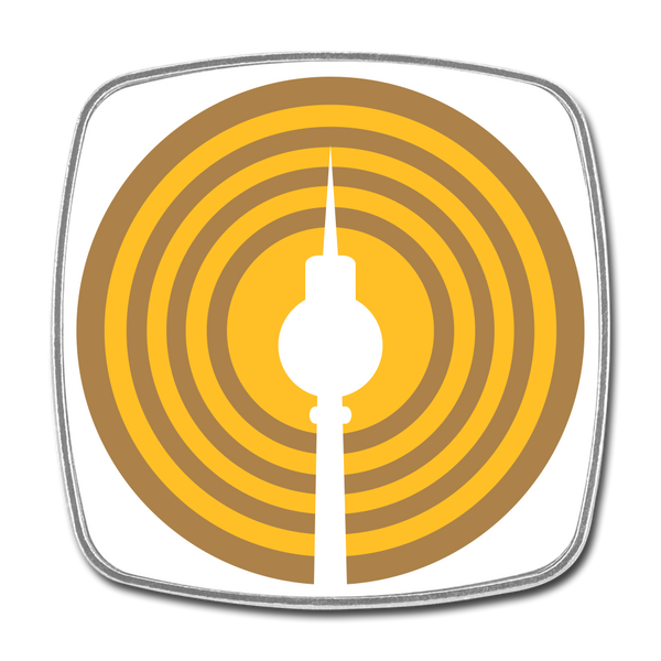 Berlin im Fokus - Kühlschrankmagnet - Weiß