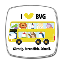 I love BVG - Kühlschrankmagnet