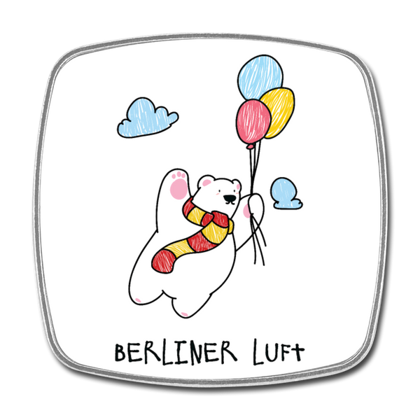 Der Bär fliegt - Kühlschrankmagnet - Weiß