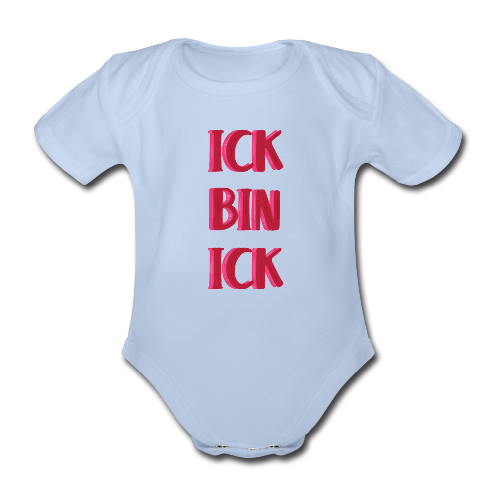 Ick bin Ick! - Bio-Kurzarmbody - Sky