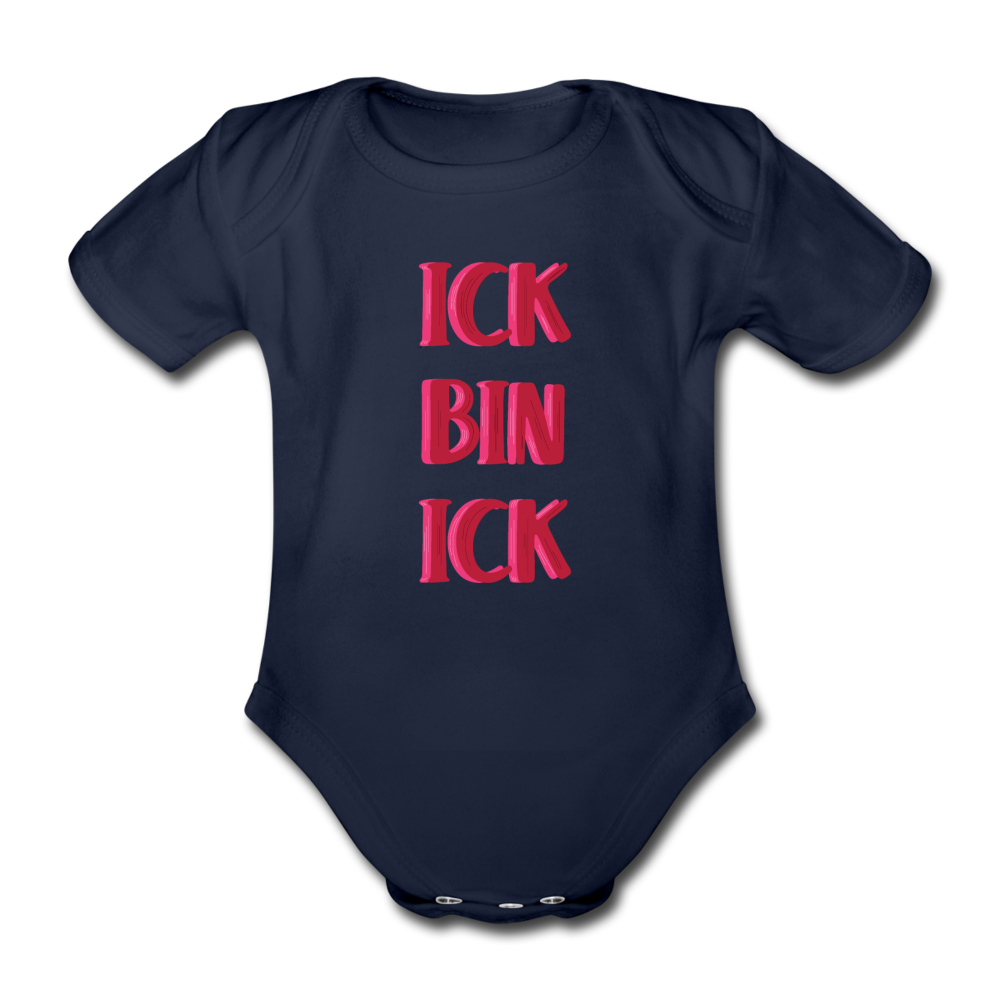 Ick bin Ick! - Bio-Kurzarmbody - Dunkelnavy