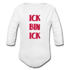 Ick bin Ick! - Bio-Langarmbody - Weiß