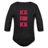 Ick bin Ick! - Bio-Langarmbody - Schwarz