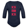 Ick bin Ick! - Bio-Langarmbody - Dunkelnavy