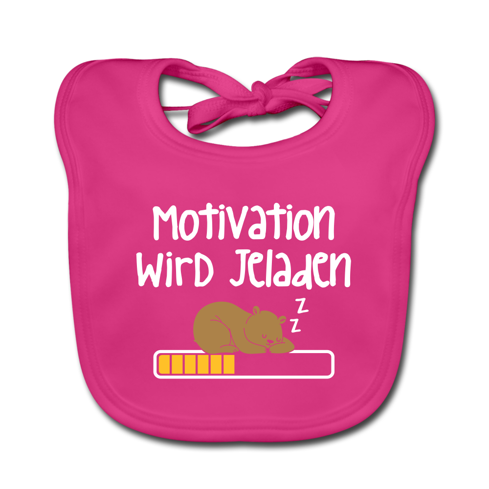 Motivation Wird Jeladen Warten - Lätzchen - Fuchsia