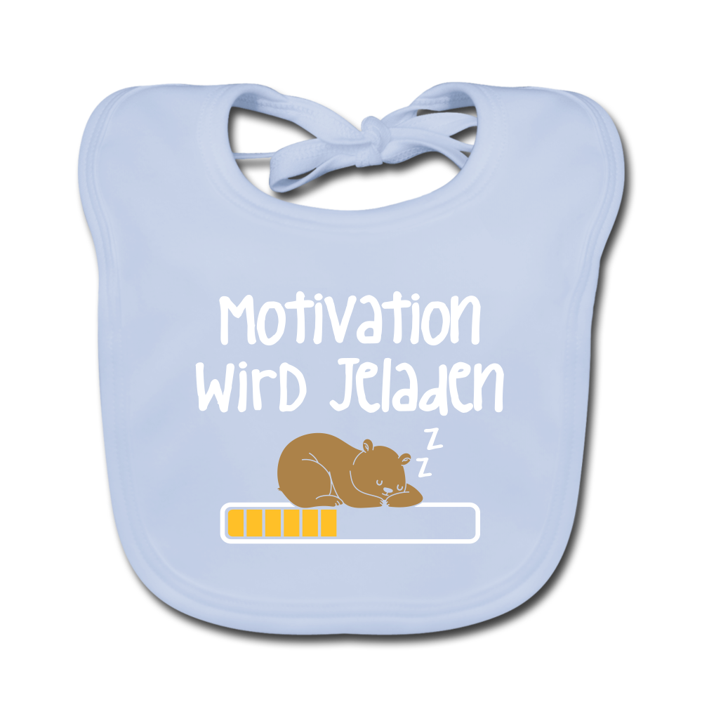 Motivation Wird Jeladen Warten - Lätzchen - sky Blue