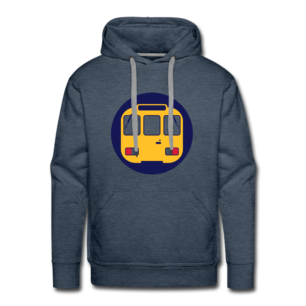 U-Bahntunnel - Männer Premium Hoodie - Jeansblau