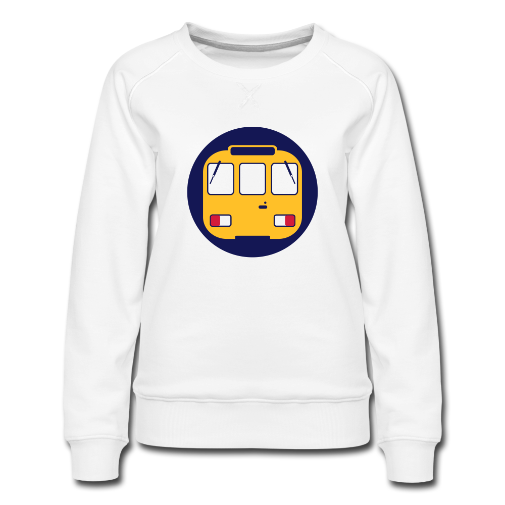U-Bahntunnel - Frauen Premium Sweatshirt - Weiß