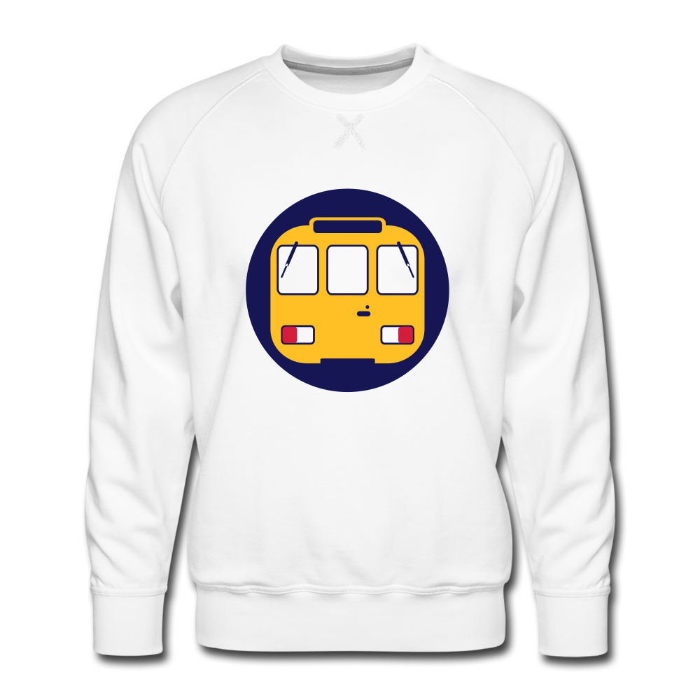 U-Bahntunnel - Männer Premium Sweatshirt - Weiß