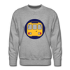 U-Bahntunnel - Männer Premium Sweatshirt - Grau meliert
