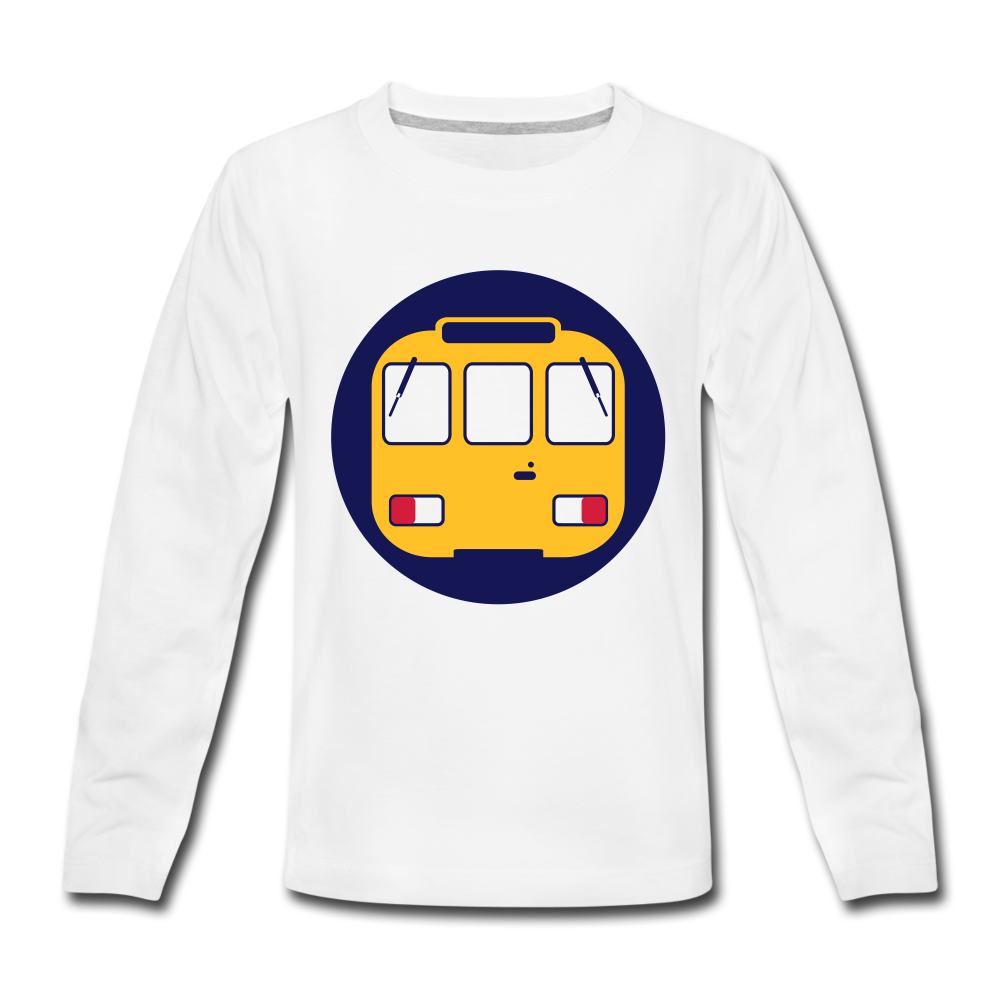 U-Bahntunnel - Kinder Langarmshirt - Weiß