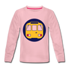 U-Bahntunnel - Kinder Langarmshirt - Hellrosa