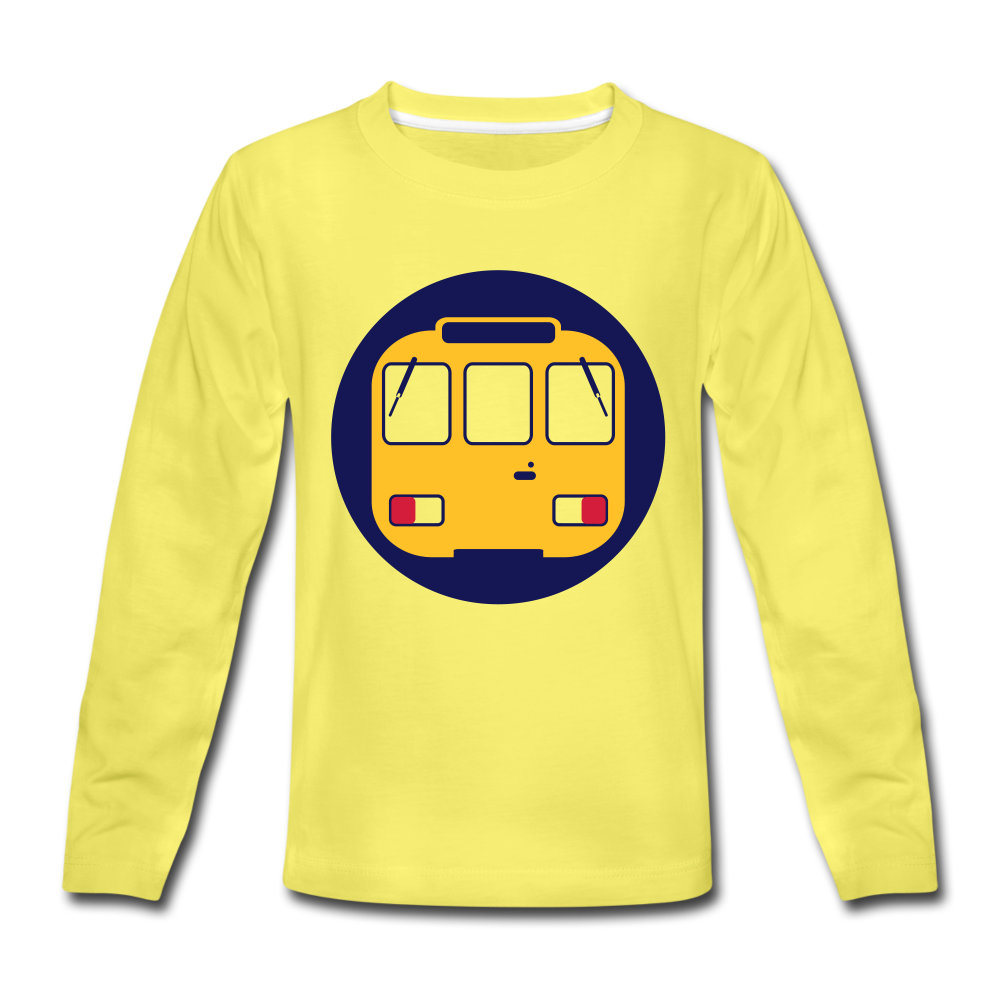 U-Bahntunnel - Kinder Langarmshirt - Gelb
