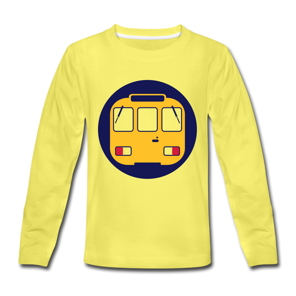 U-Bahntunnel - Kinder Langarmshirt - Gelb