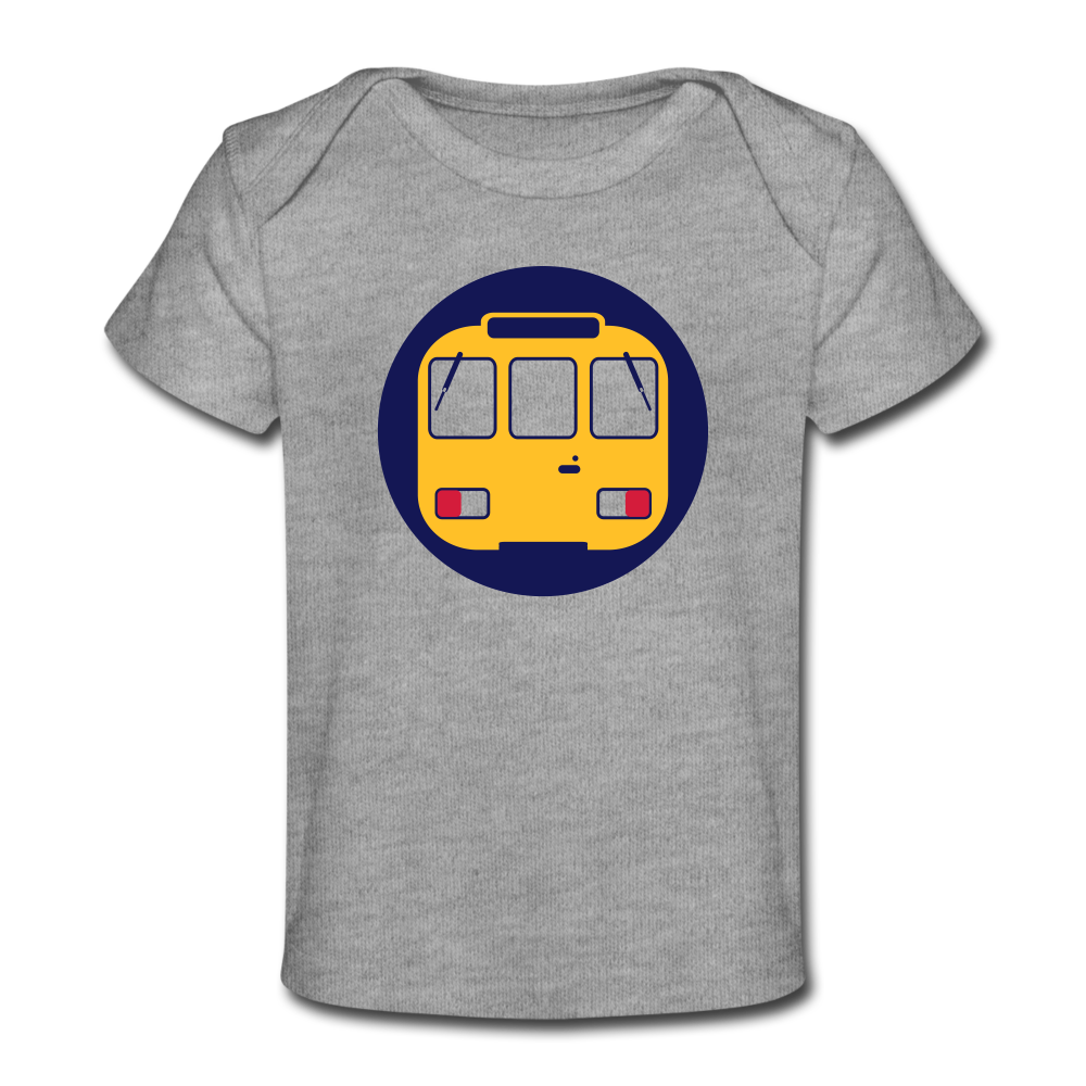 U-Bahntunnel - Baby Bio T-Shirt - Grau meliert
