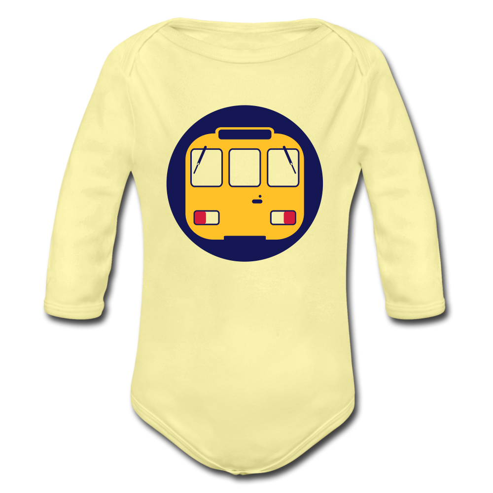 U-Bahntunnel - Bio-Langarmbody - Hellgelb