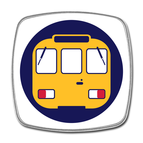 U-Bahntunnel - Kühlschrankmagnet - Weiß