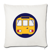 U-Bahntunnel - Sofakissen mit Füllung (45 x 45 cm) - Naturweiß