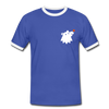 Schnauze Bär - Männer Ringer T-Shirt - Blau/Weiß