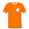 Schnauze Bär - Männer Ringer T-Shirt - Orange/Weiß