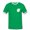 Schnauze Bär - Männer Ringer T-Shirt - Kelly Green/Weiß