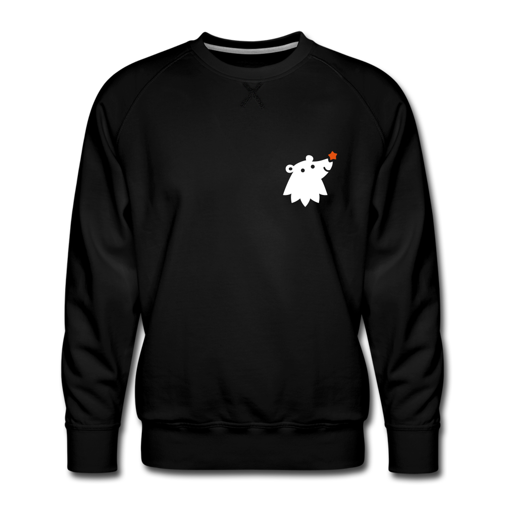 Schnauze Bär - Männer Premium Sweatshirt - Schwarz