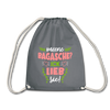 Meene Bagasche Ick Lieb Sie - Turnbeutel - Grau