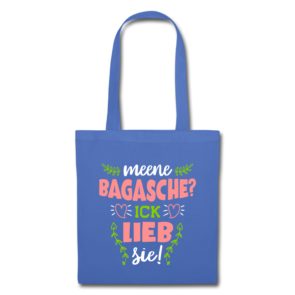 Meene Bagasche Ick Lieb Sie - Stoffbeutel - Hellblau