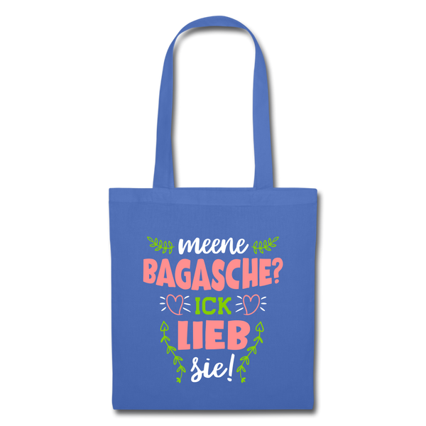 Meene Bagasche Ick Lieb Sie - Stoffbeutel - Hellblau