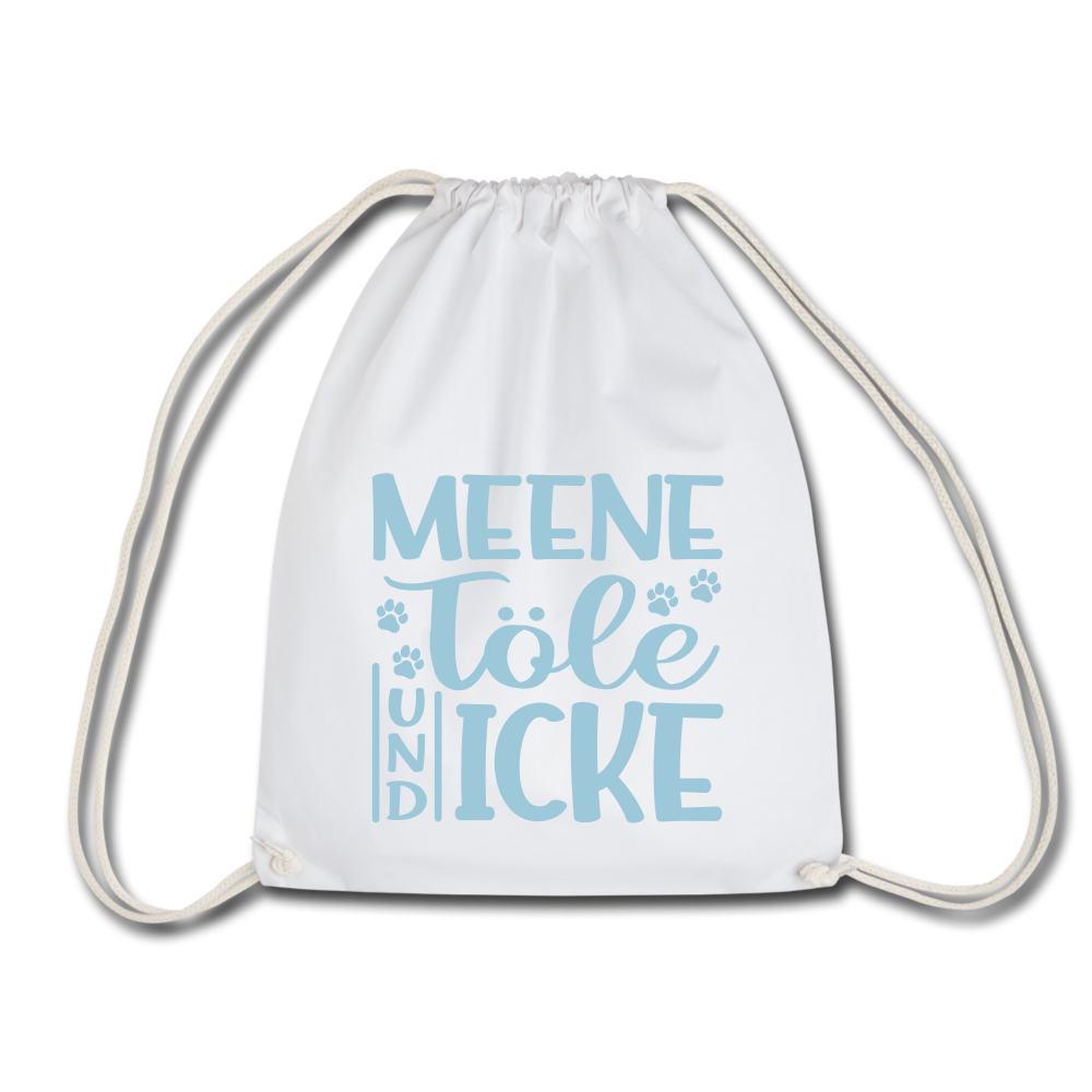 Meene Töle und Icke - Turnbeutel - Weiß