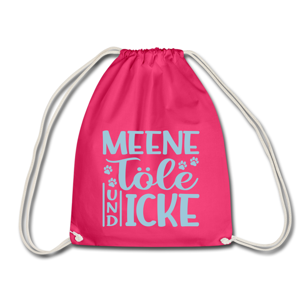 Meene Töle und Icke - Turnbeutel - Fuchsia