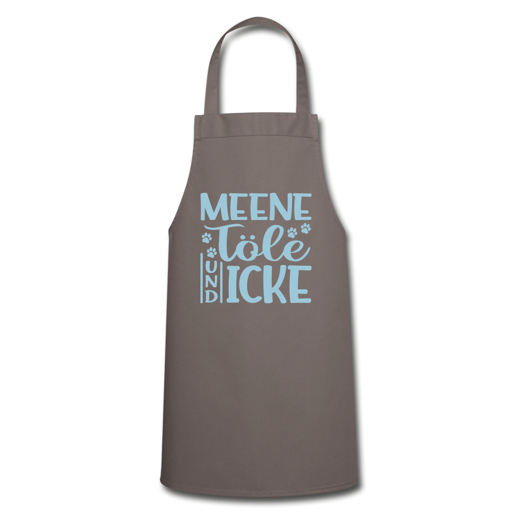 Meene Töle und Icke - Kochschürze - Grau