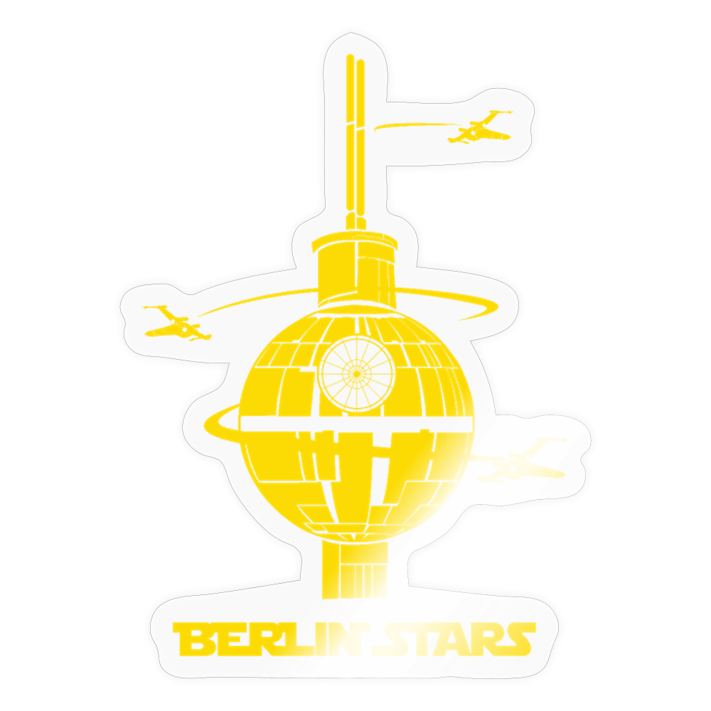 Berlin Stars - Aufkleber - Transparent glänzend