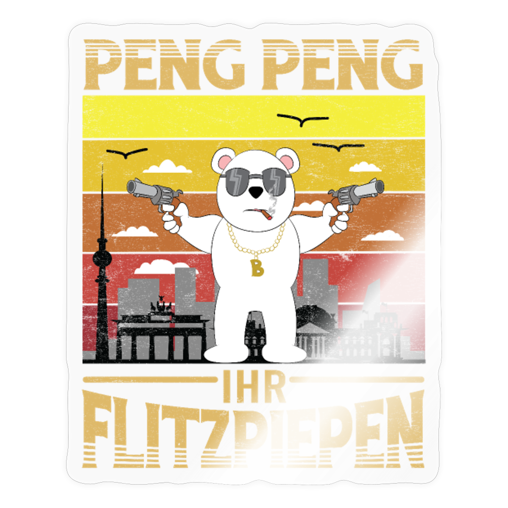 Peng Peng - Aufkleber - Transparent glänzend
