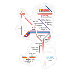 Bär im U-Bahnnetz - Aufkleber