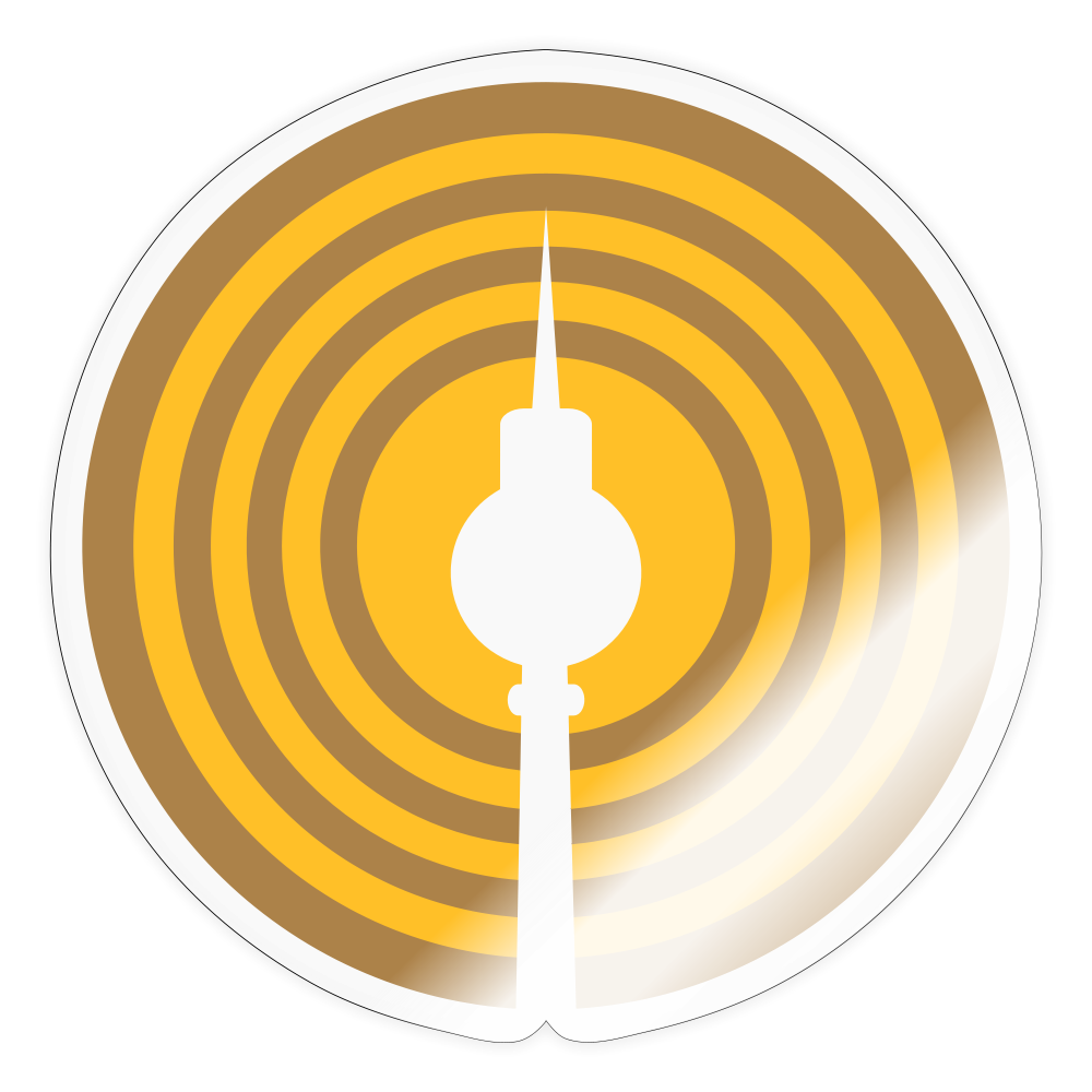 Berlin im Fokus - Aufkleber - Transparent glänzend